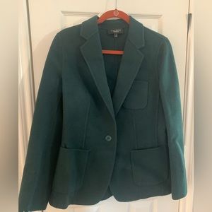 Talbots Wool Blend Dark Green Jacket Blazer